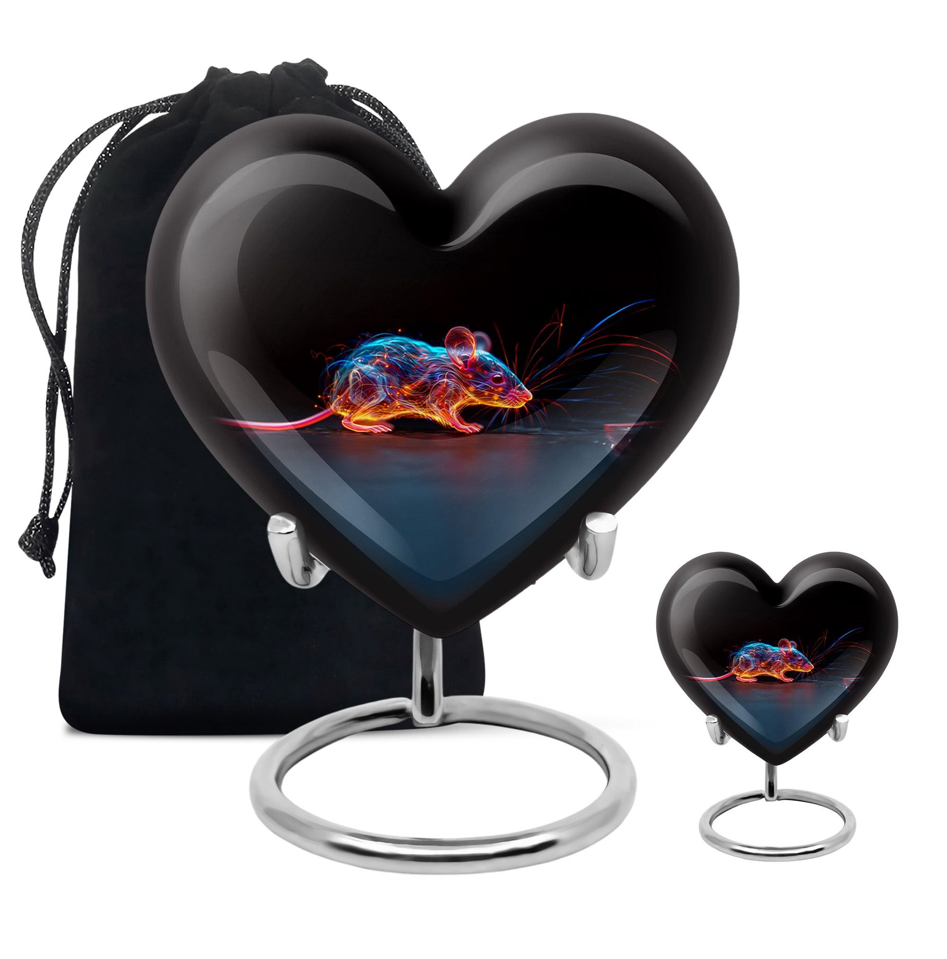 Cosmic Mouse Urn For Memorial - Rat Cremation Ashes Urn For Funeral