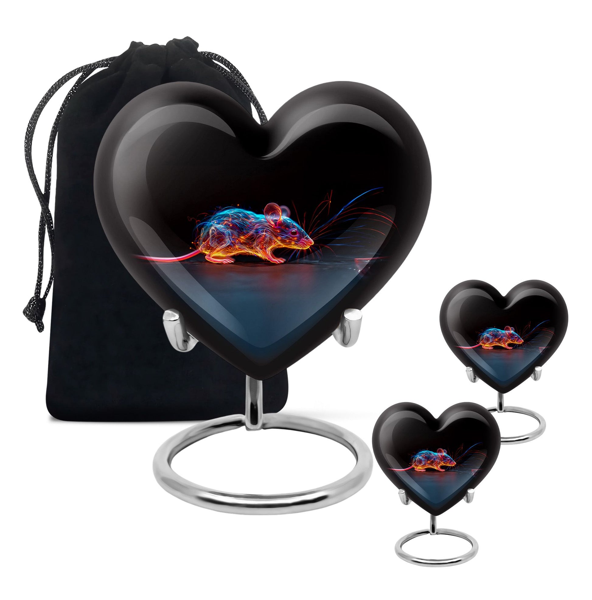 Cosmic Mouse Urn For Memorial - Rat Cremation Ashes Urn For Funeral