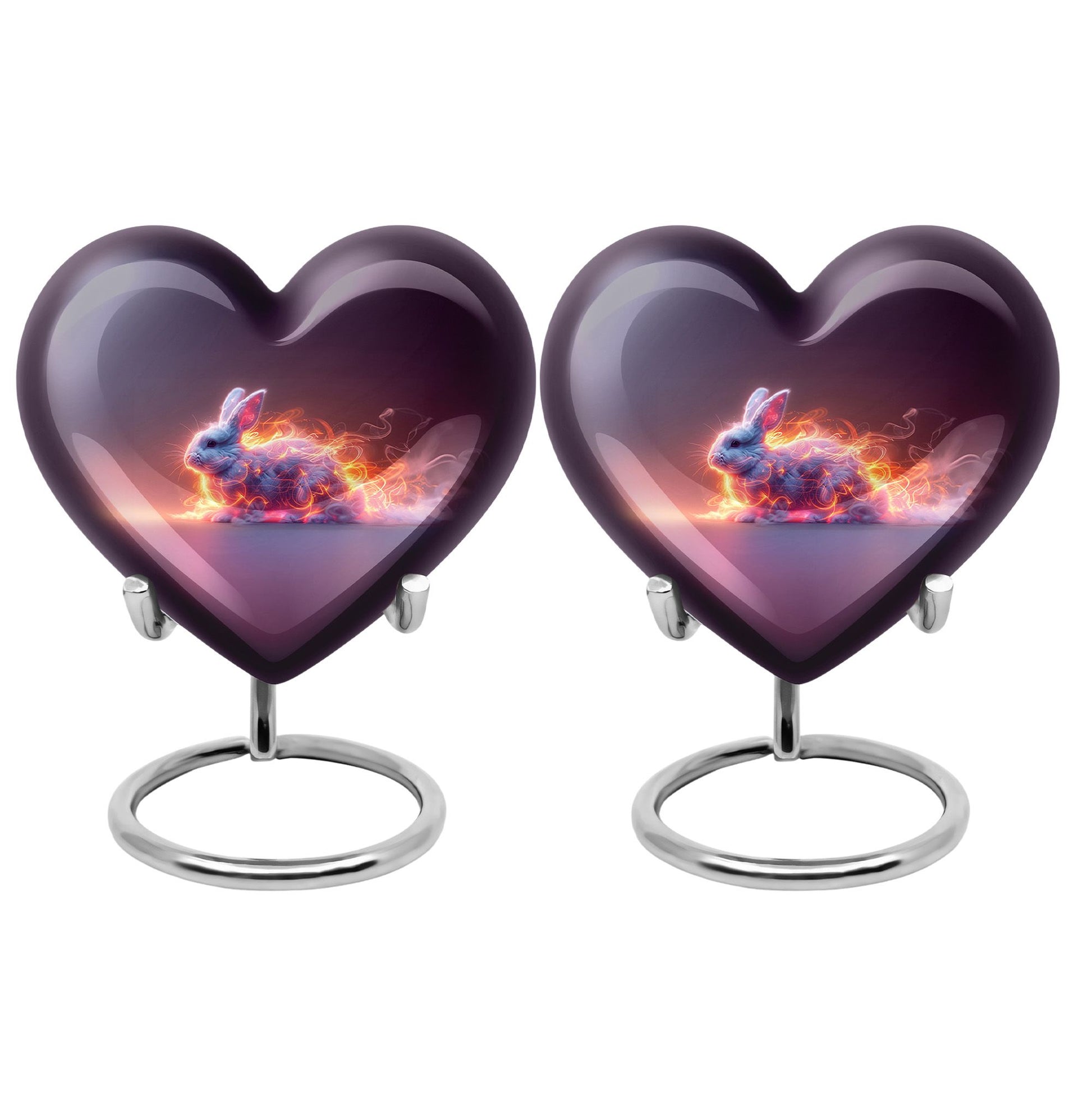 Fiery Bunny Rabbit Urn For Cremation - Fierce Bunny Urn For Ashes