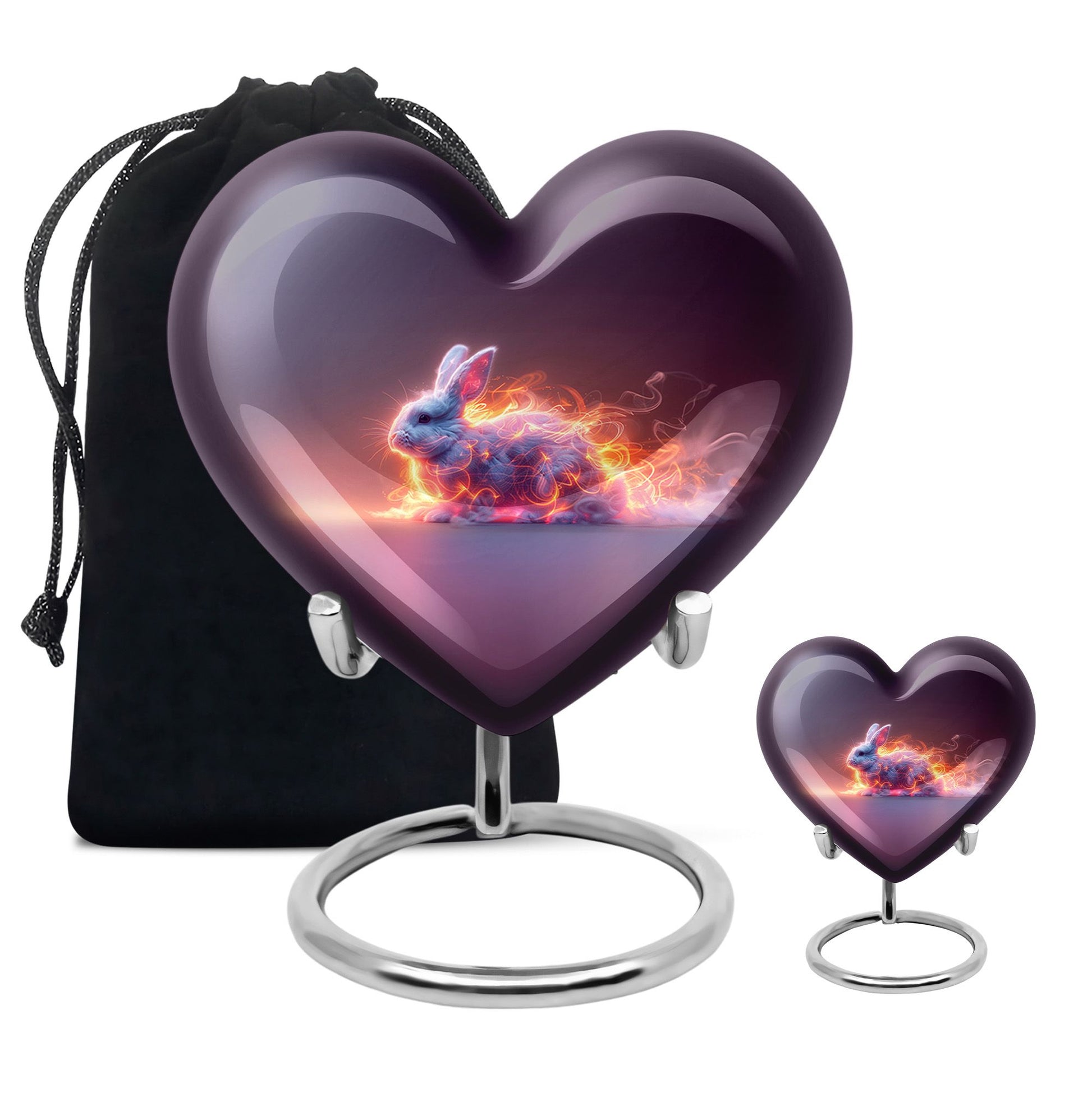 Fiery Bunny Rabbit Urn For Cremation - Fierce Bunny Urn For Ashes