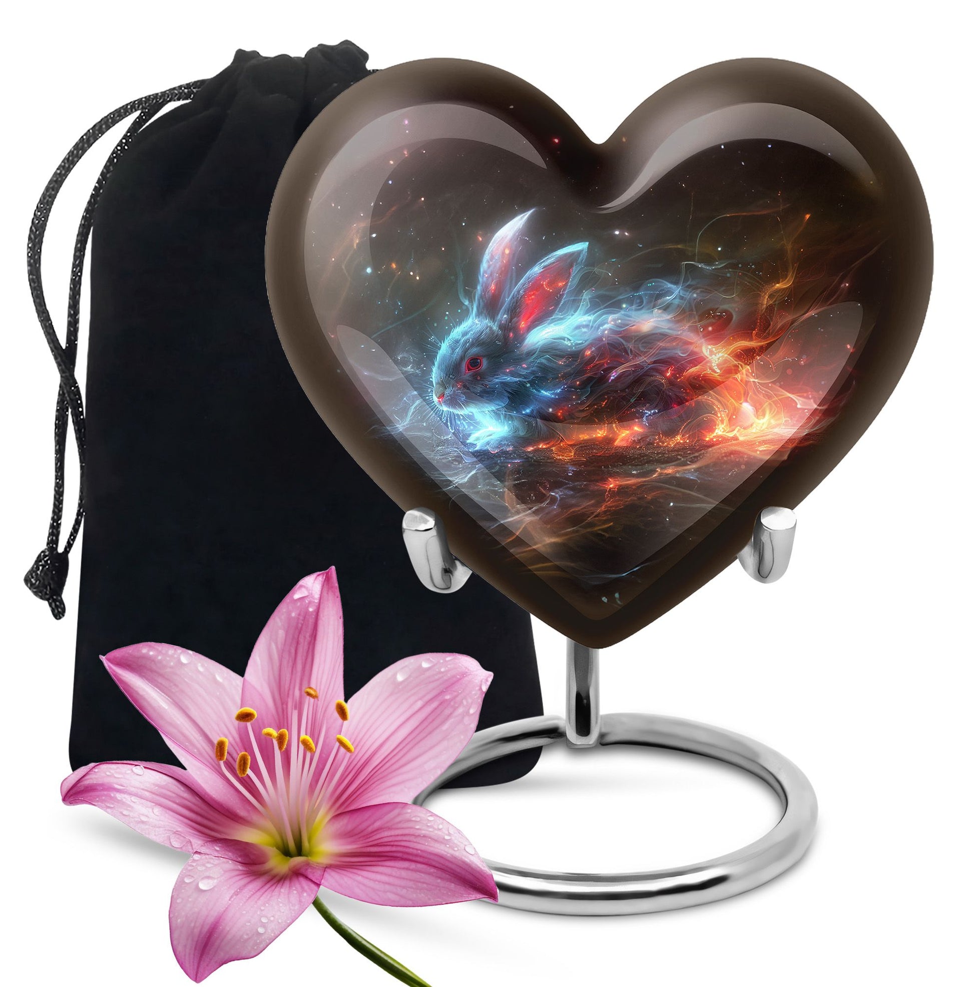 Nebula Blazing Rabbit Urn - Rabbit Cremation Urn For Men & Women