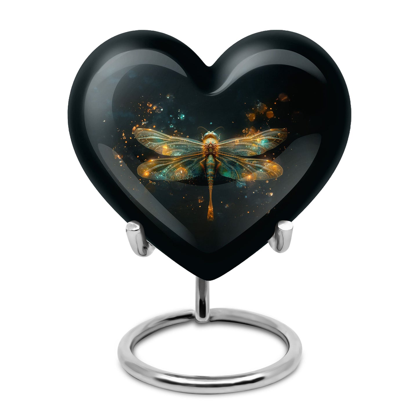 Personalized Dragonfly Cremation Urn for Women - 10-inch, 200 cu in - Yatskia