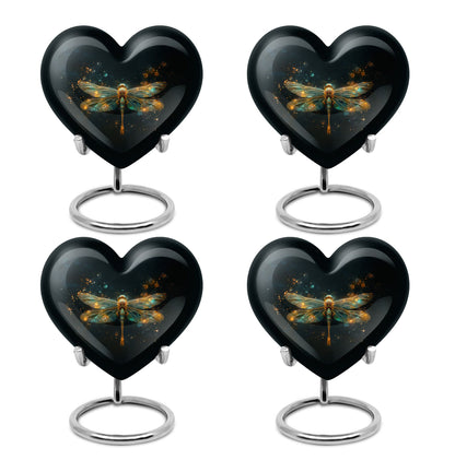 Personalized Dragonfly Cremation Urn for Women - 10-inch, 200 cu in - Yatskia