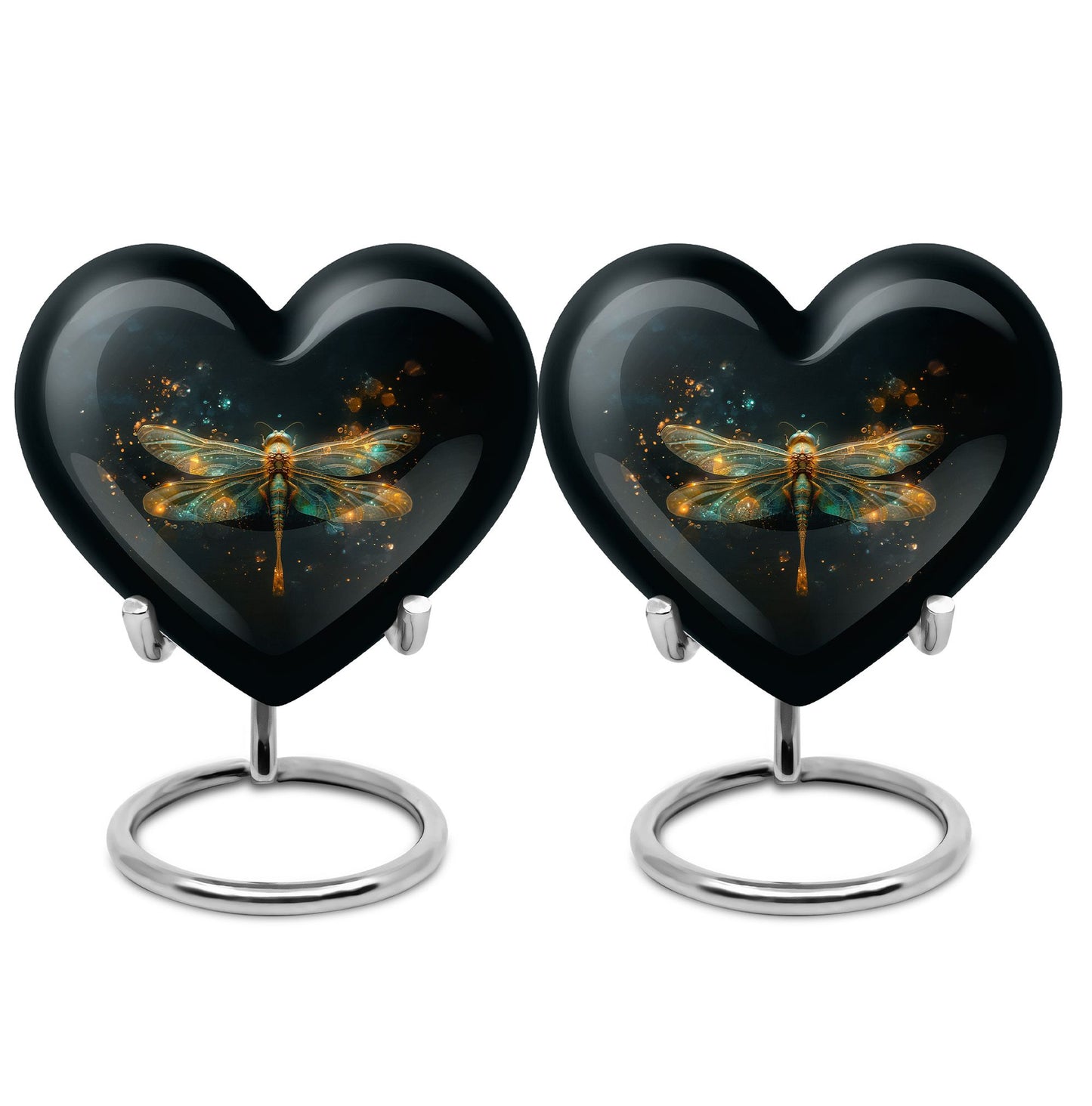 Personalized Dragonfly Cremation Urn for Women - 10-inch, 200 cu in - Yatskia