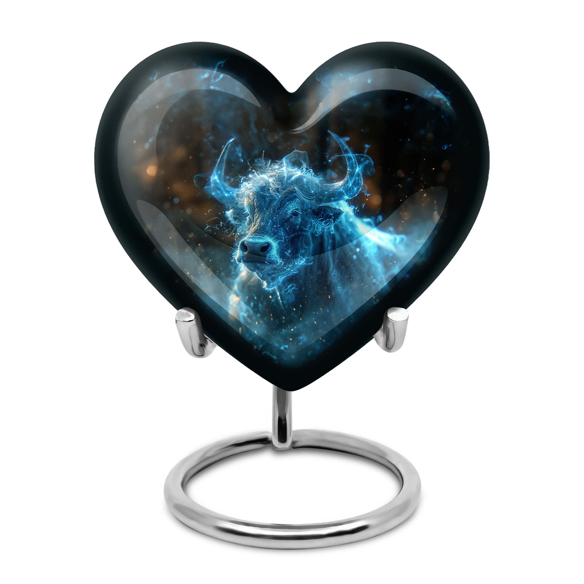 Cosmic Energy Bull Urn For Ashes - Bull Large Urn For Adult Human