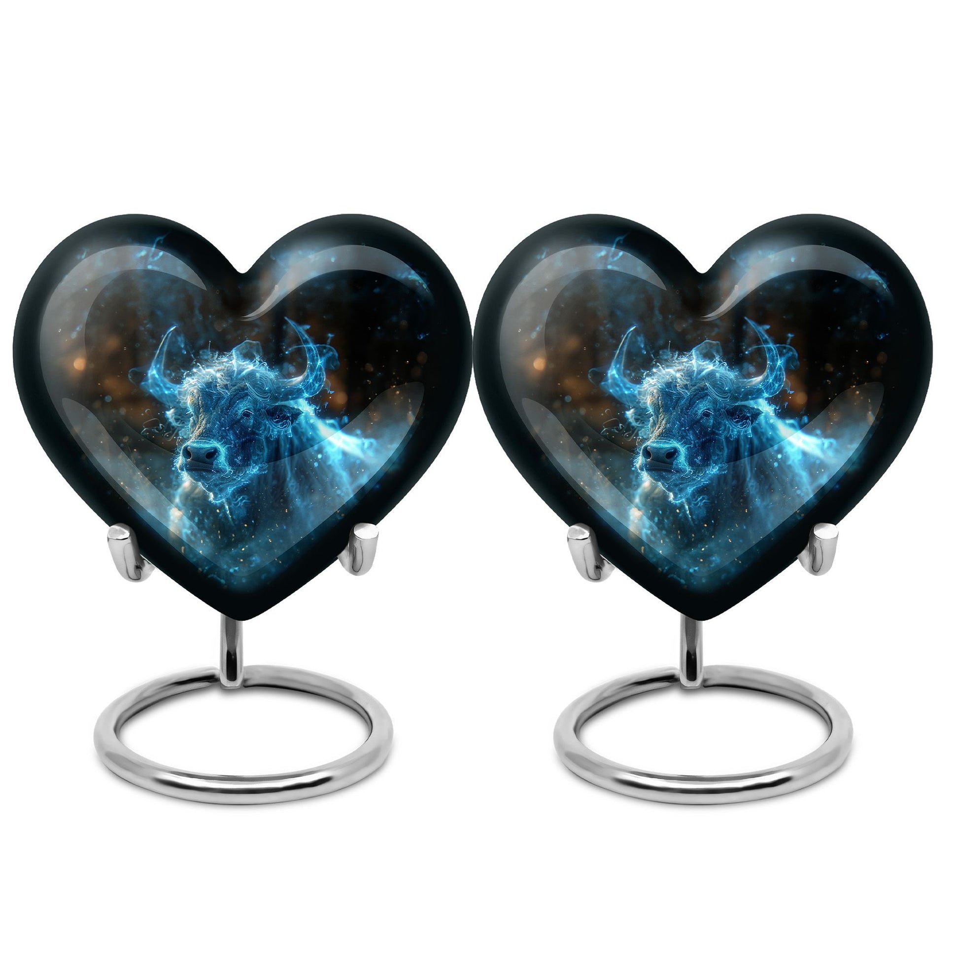 Cosmic Energy Bull Urn For Ashes - Bull Large Urn For Adult Human