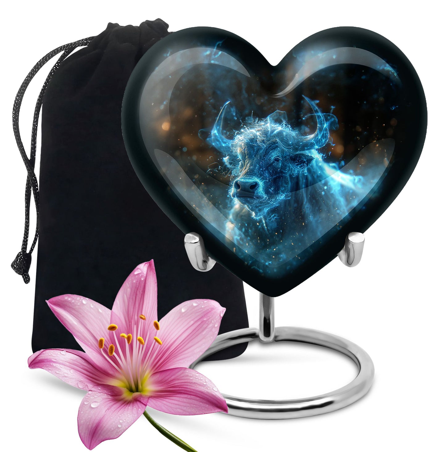 Personalized Galaxy Cremation Urn for Adult - 10-inch, 200 cu in - Yatskia