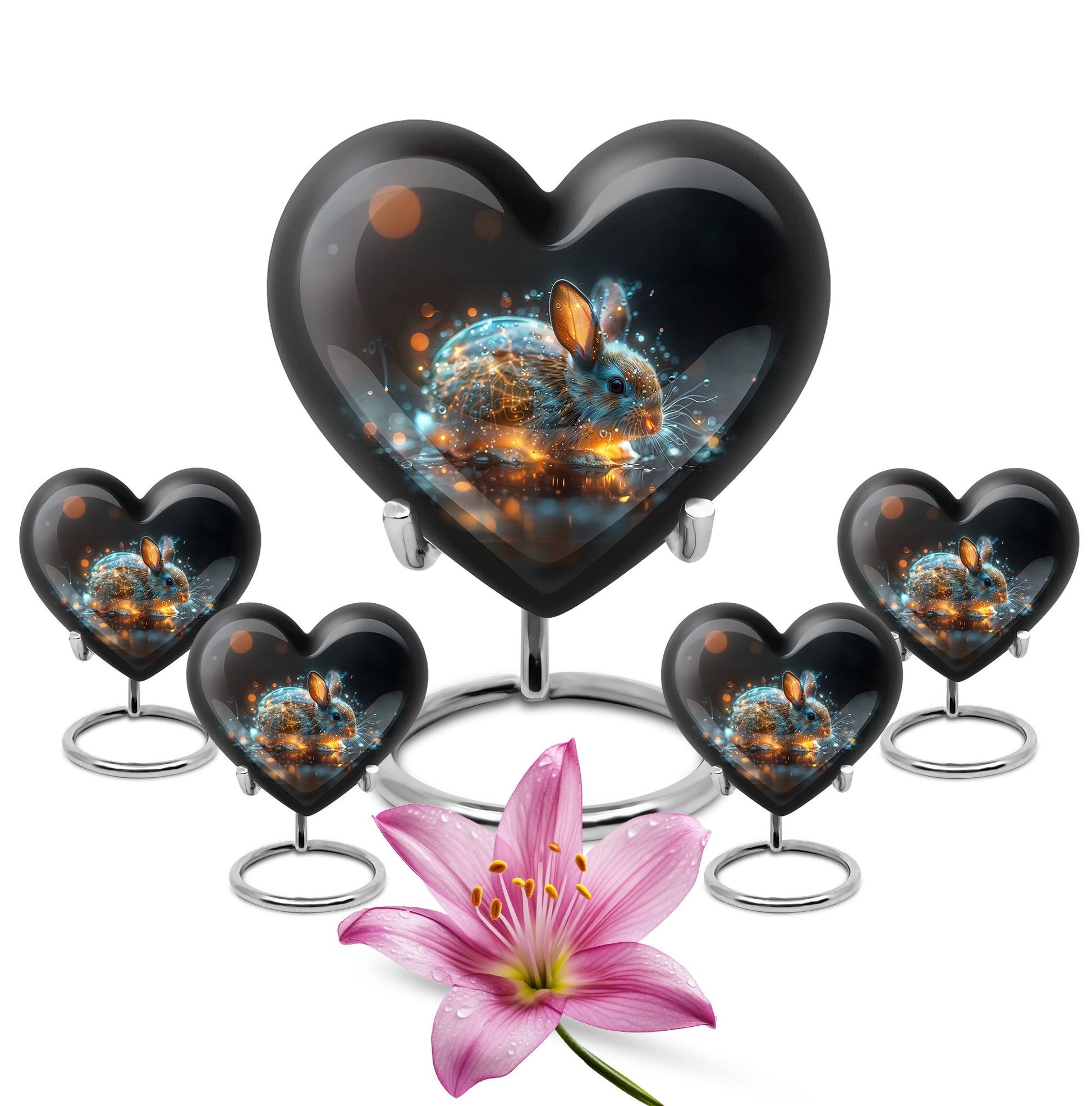 Luminous Mystic Bunny Urn - Rabbit Urns For Ashes Cremation