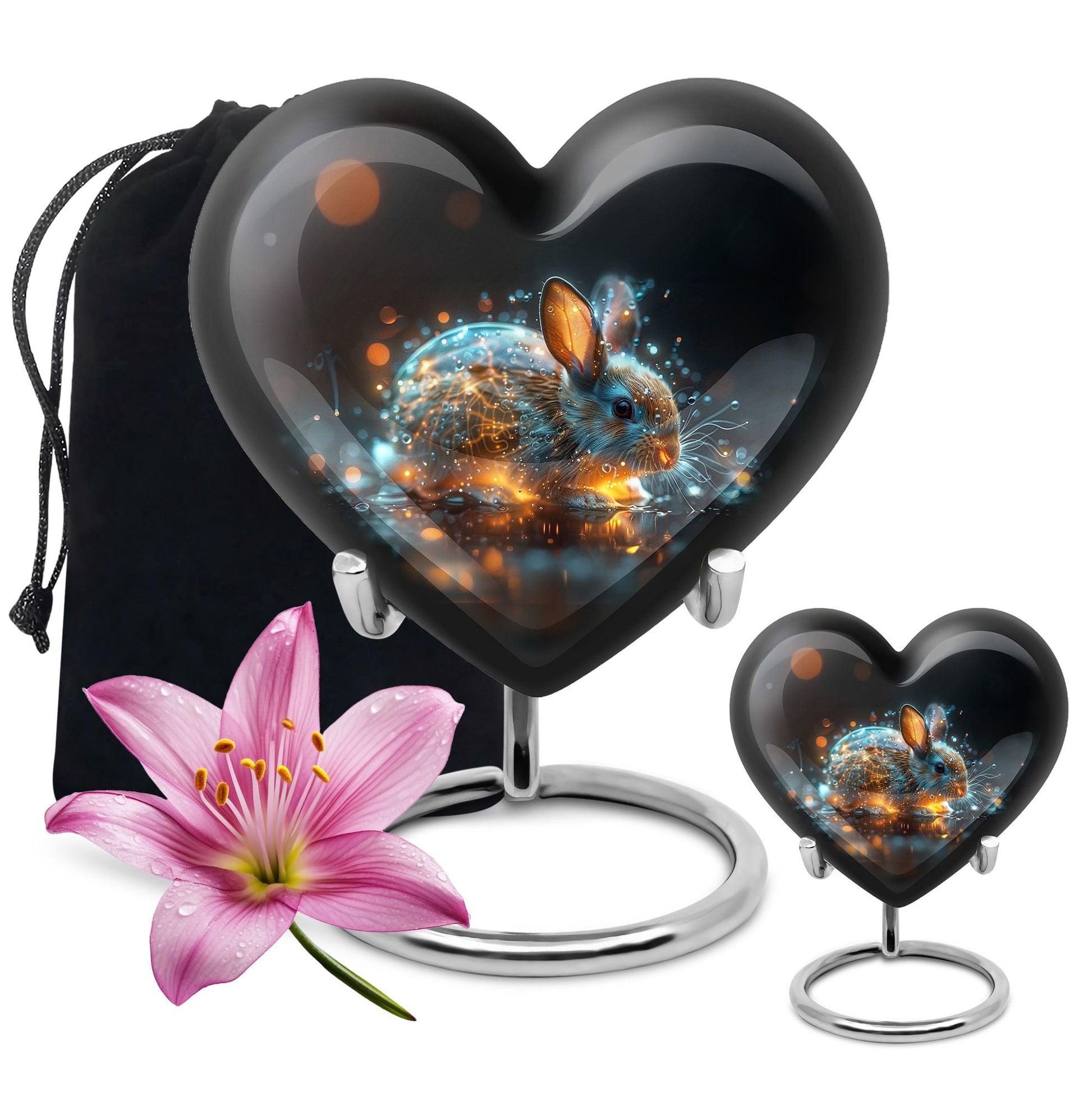 Luminous Mystic Bunny Urn - Rabbit Urns For Ashes Cremation