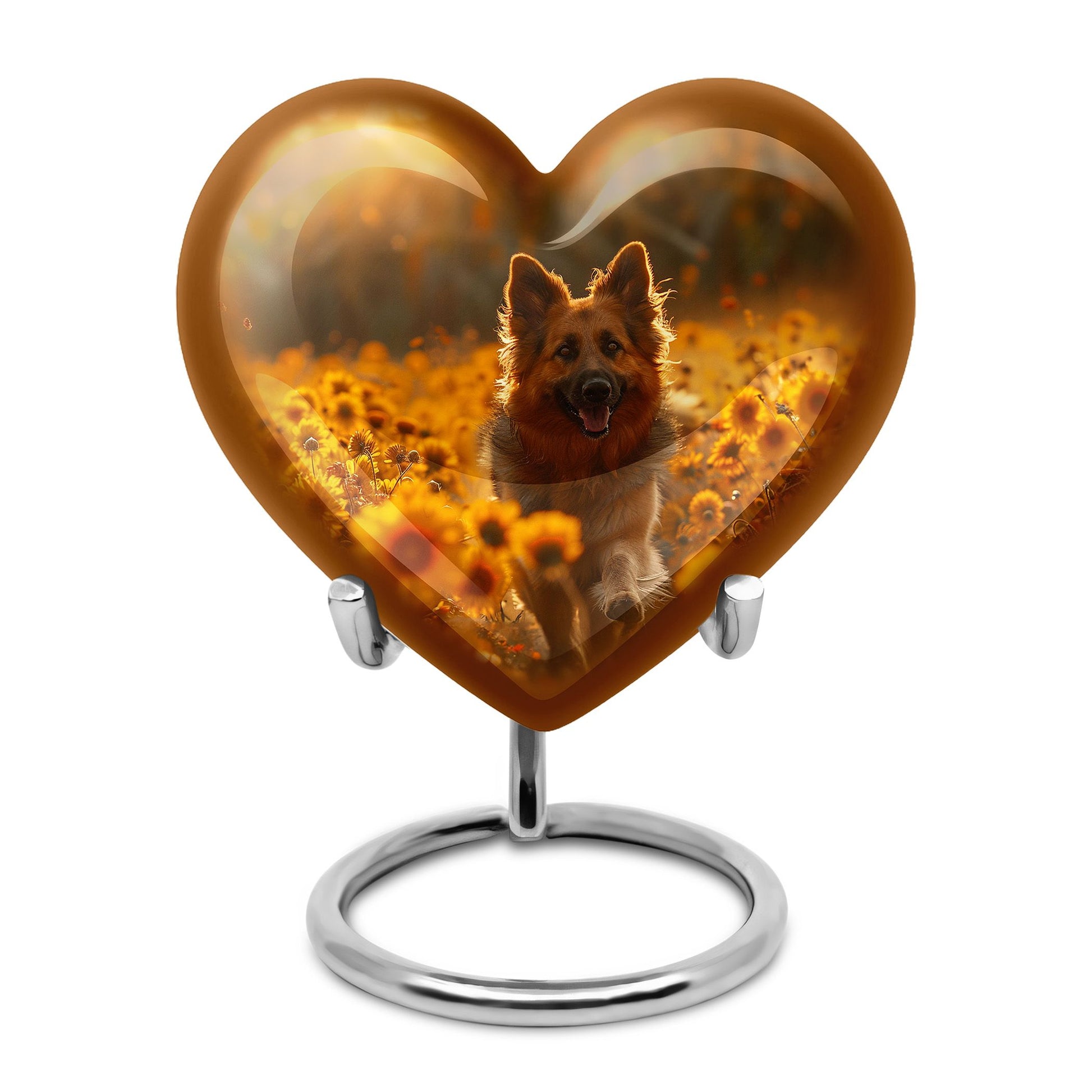 German Shepherd Dog Urn Memorial - Large Sized Cremation Urns For Pets