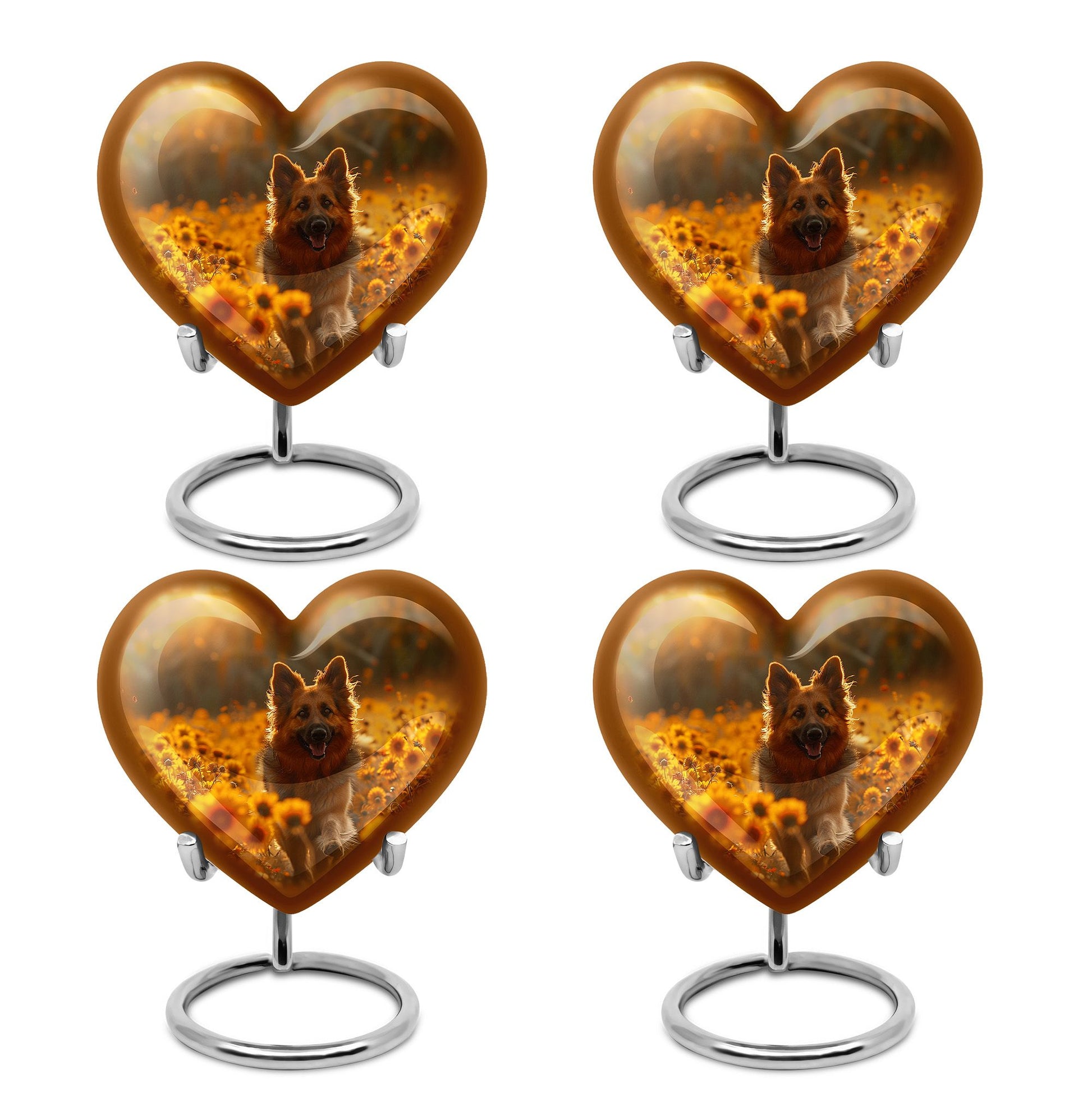 German Shepherd Dog Urn Memorial - Large Sized Cremation Urns For Pets