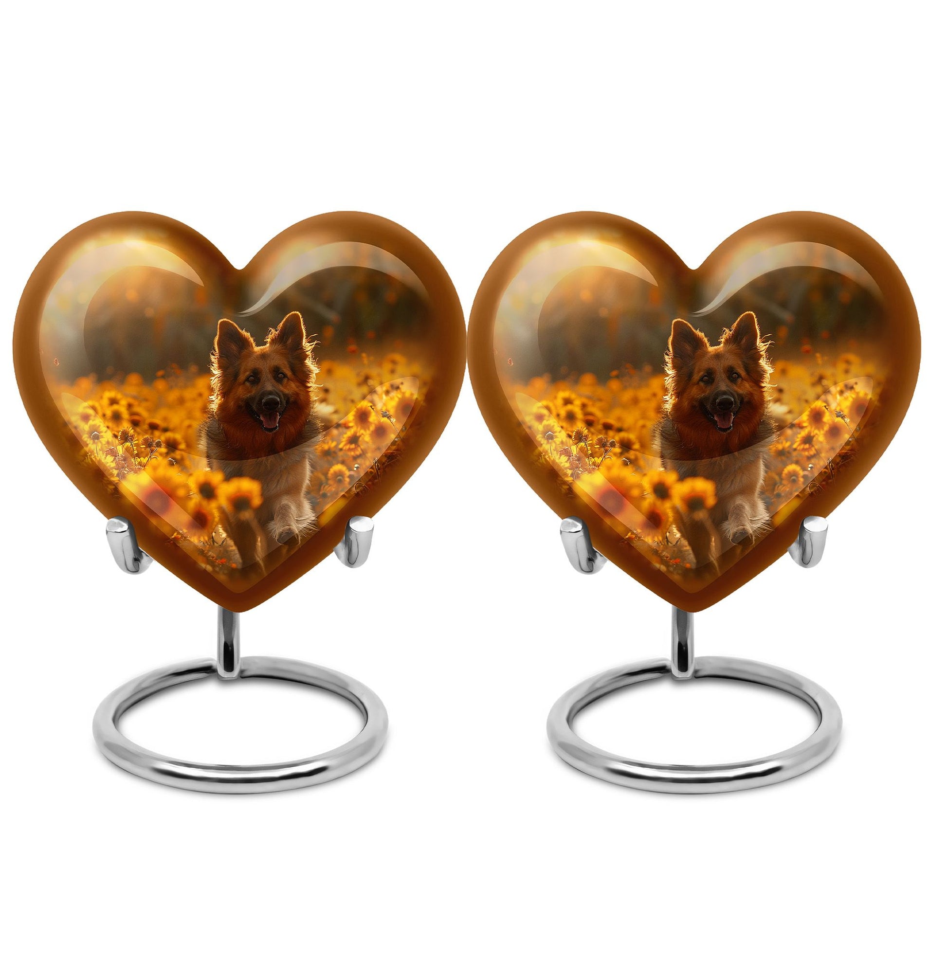 German Shepherd Dog Urn Memorial - Large Sized Cremation Urns For Pets