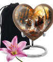 German Shepherd Memorial Urn For Dogs - Autumn Cremation Urn For Pet