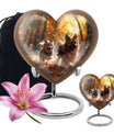 German Shepherd Memorial Urn For Dogs - Autumn Cremation Urn For Pet