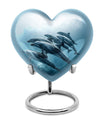 Aquatic Dolphins Family - Dolphin Cremation Urn For Men And Women