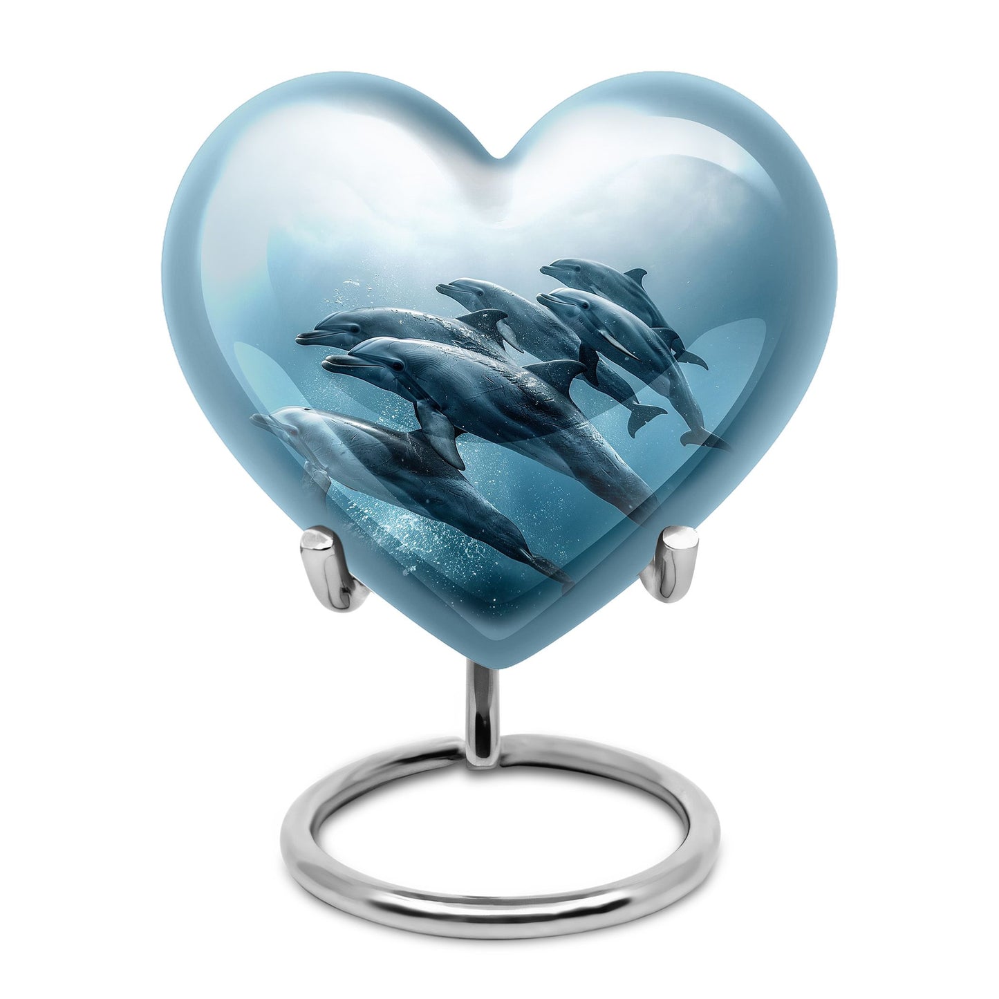 Personalized Dolphin Cremation Urn for Men and Women - 10-inch, 200 cu in - Yatskia
