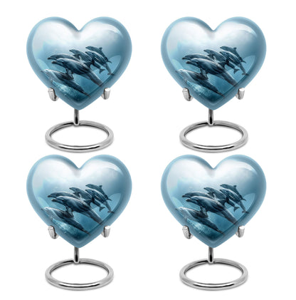Personalized Dolphin Cremation Urn for Men and Women - 10-inch, 200 cu in - Yatskia