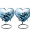 Aquatic Dolphins Family - Dolphin Cremation Urn For Men And Women