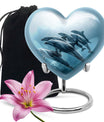 Aquatic Dolphins Family - Dolphin Cremation Urn For Men And Women