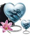 Aquatic Dolphins Family - Dolphin Cremation Urn For Men And Women