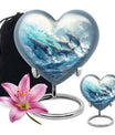 Dolphin Family Cremation Urn - Dolphin Large Funeral Ashes Urn