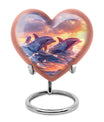 Sunset Dolphin Memorial Urn For Women - Large Urns For Adult Human Ashes