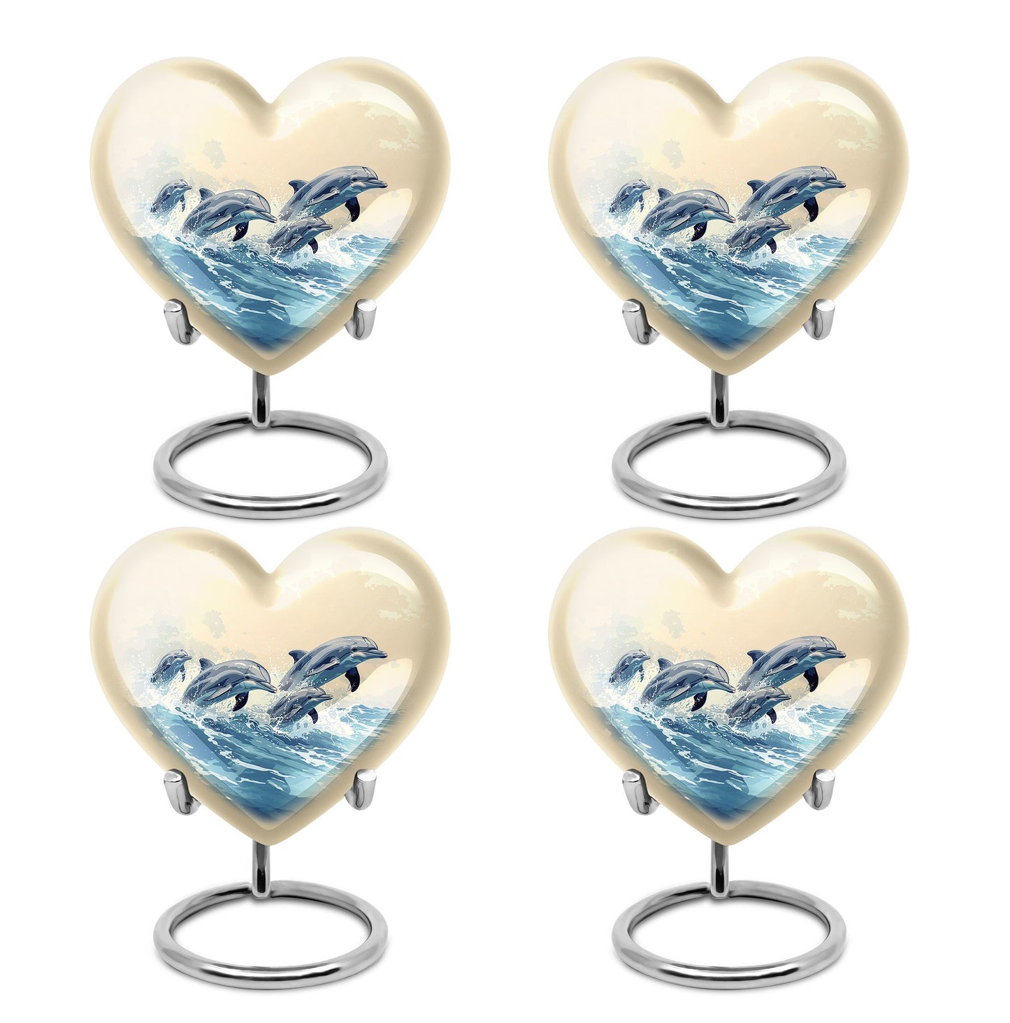 Personalized Dolphin Cremation Urn for Men & Women - 10-inch, 200 cu in - Yatskia