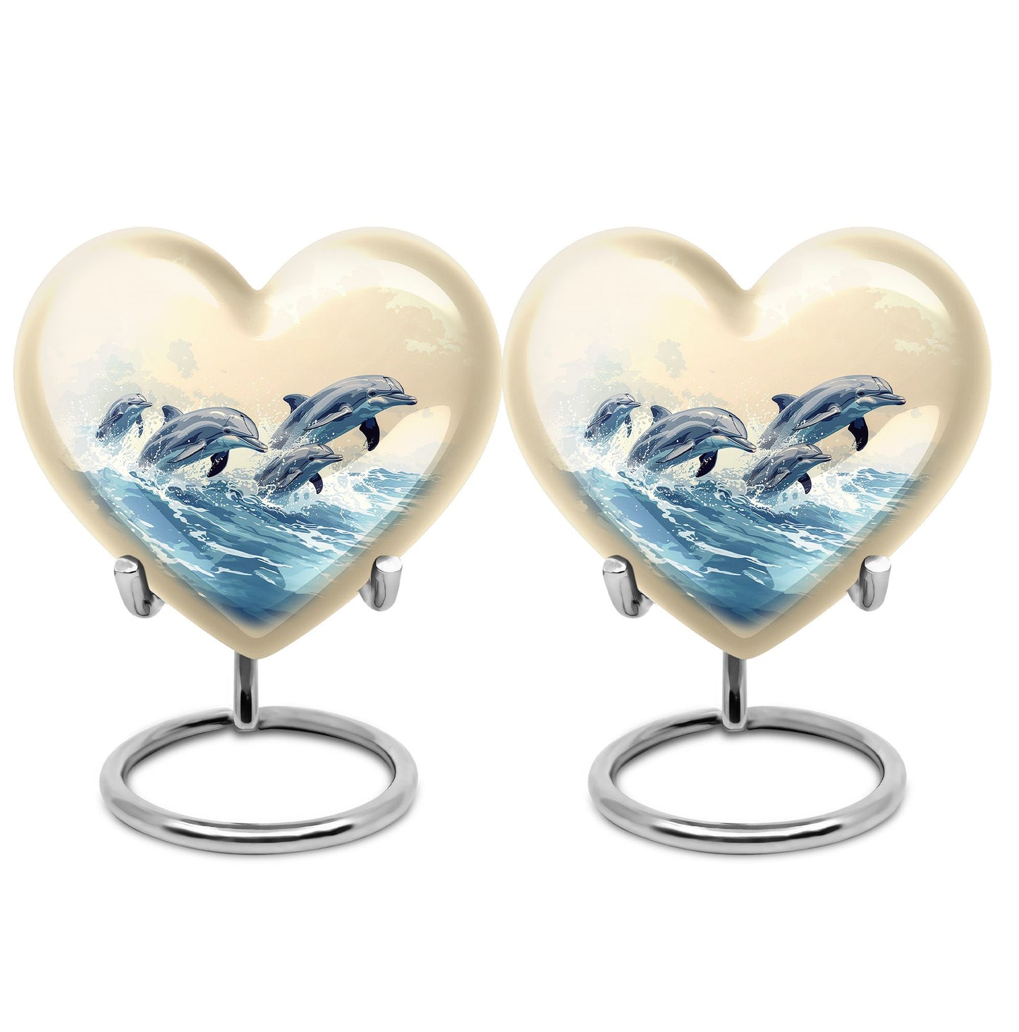 Personalized Dolphin Cremation Urn for Men & Women - 10-inch, 200 cu in - Yatskia