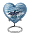 Dolphins Large Urn Memorial - Cremation Keepsake Urn Combo