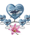 Dolphins Large Urn Memorial - Cremation Keepsake Urn Combo