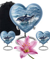 Dolphins Large Urn Memorial - Cremation Keepsake Urn Combo