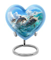 Joyful Dolphins Famiy Urn For Cremation - Funeral Urn for Loved Ones