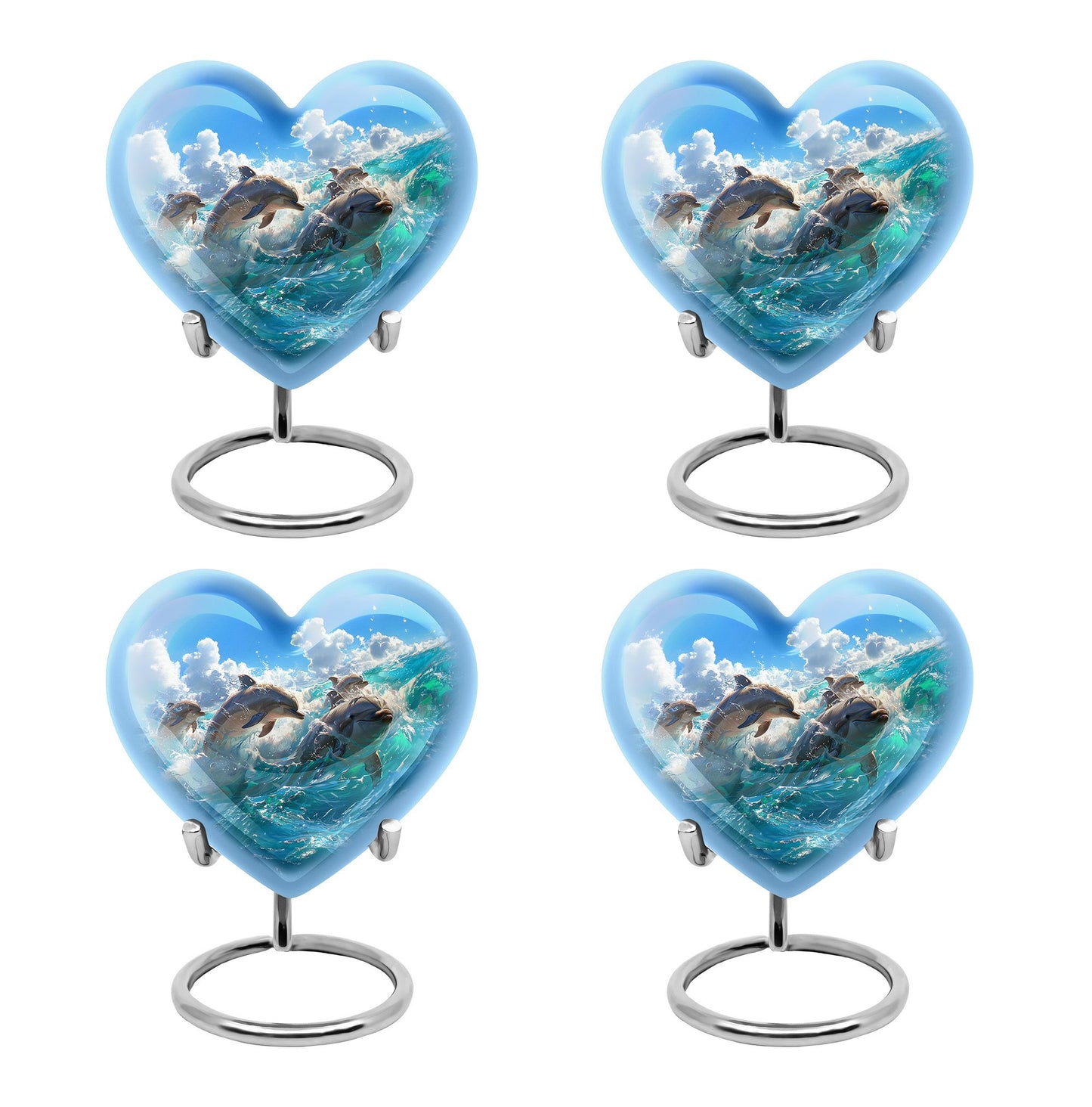 Personalized Dolphin Cremation Urn for Human Ashes - 10-inch, 200 cu in - Yatskia