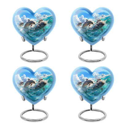 Personalized Dolphin Cremation Urn for Human Ashes - 10-inch, 200 cu in - Yatskia