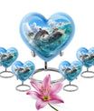 Joyful Dolphins Famiy Urn For Cremation - Funeral Urn for Loved Ones