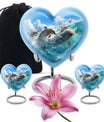 Joyful Dolphins Famiy Urn For Cremation - Funeral Urn for Loved Ones