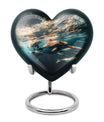 Underwater Dolphin Family Urn For Memorial - Human Ashes Container