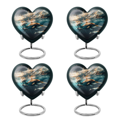 Personalized Dolphin Memorial Urn for Human Ashes - 10-inch, 200 cu in - Yatskia