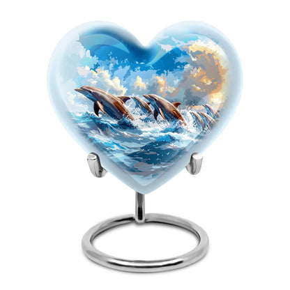 Personalized Artistic Memorial Urn for Women - 10-inch, 200 cu in - Yatskia