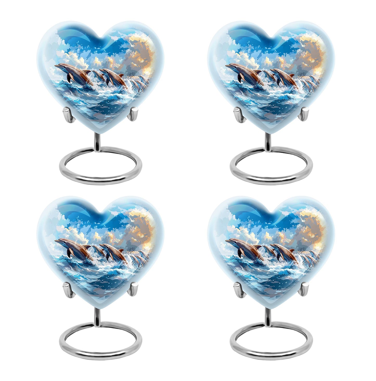 Personalized Artistic Memorial Urn for Women - 10-inch, 200 cu in - Yatskia