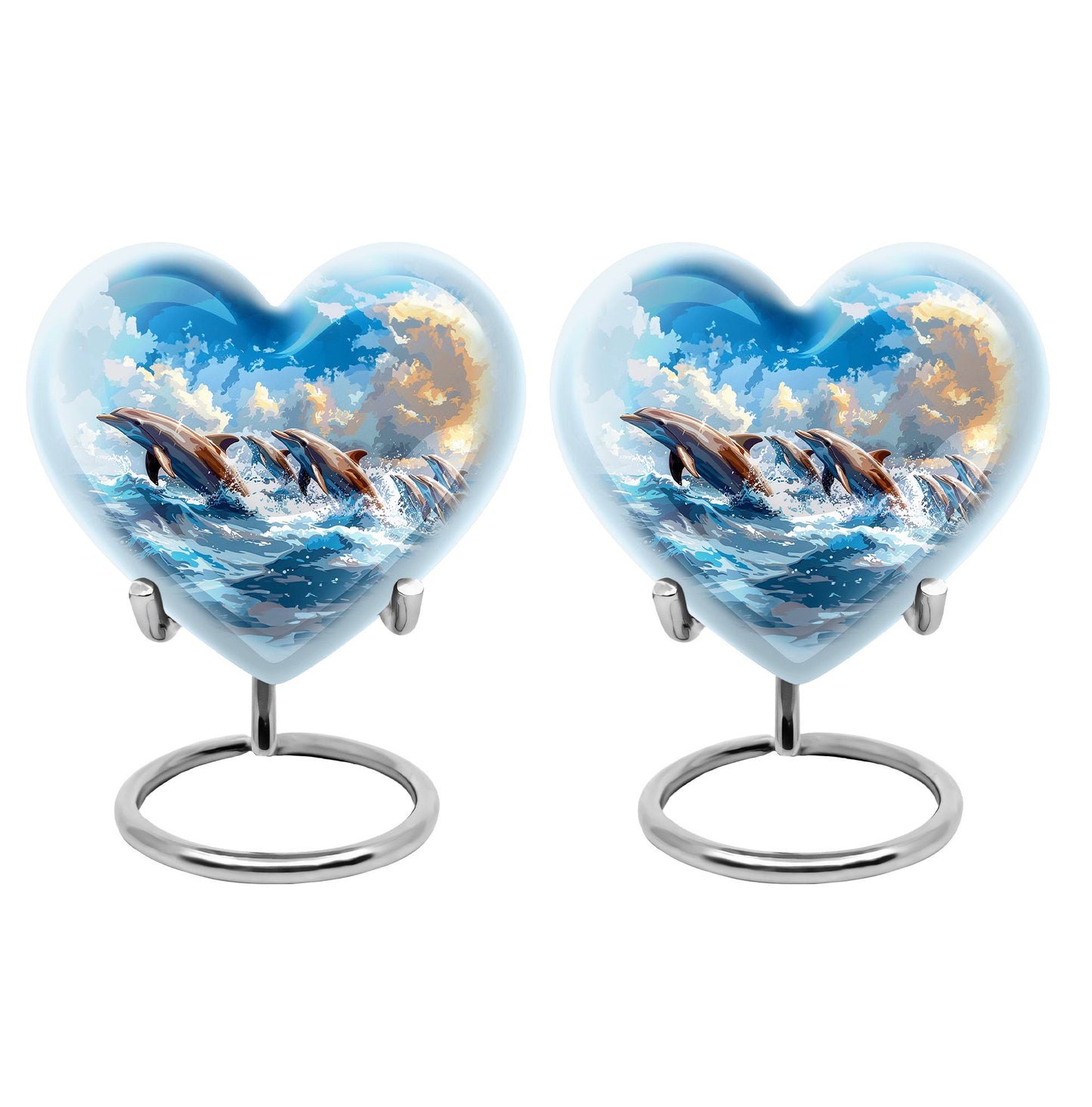 Personalized Artistic Memorial Urn for Women - 10-inch, 200 cu in - Yatskia