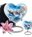Dolphins Memorial Urn For Women - Artistic Funeral Urn for Sale