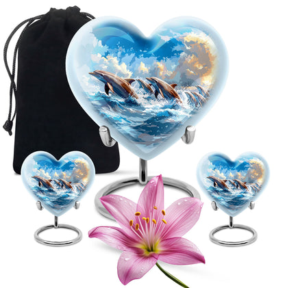 Personalized Artistic Memorial Urn for Women - 10-inch, 200 cu in - Yatskia