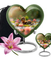 Duck Urn For Ashes Adult Men - Floral Cremation Ashes Urn