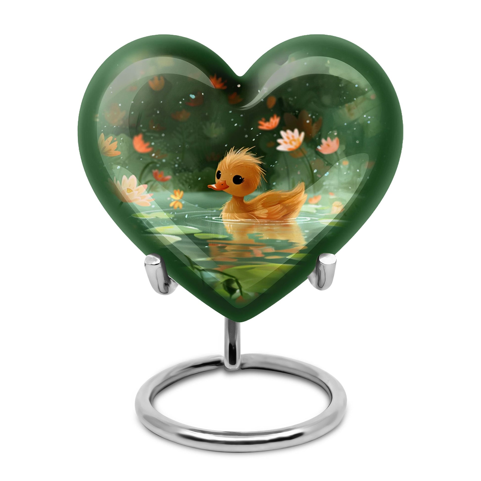 Animated Duckling's Urn For Adults - Duck Funeral Cremation Urn For Ashes