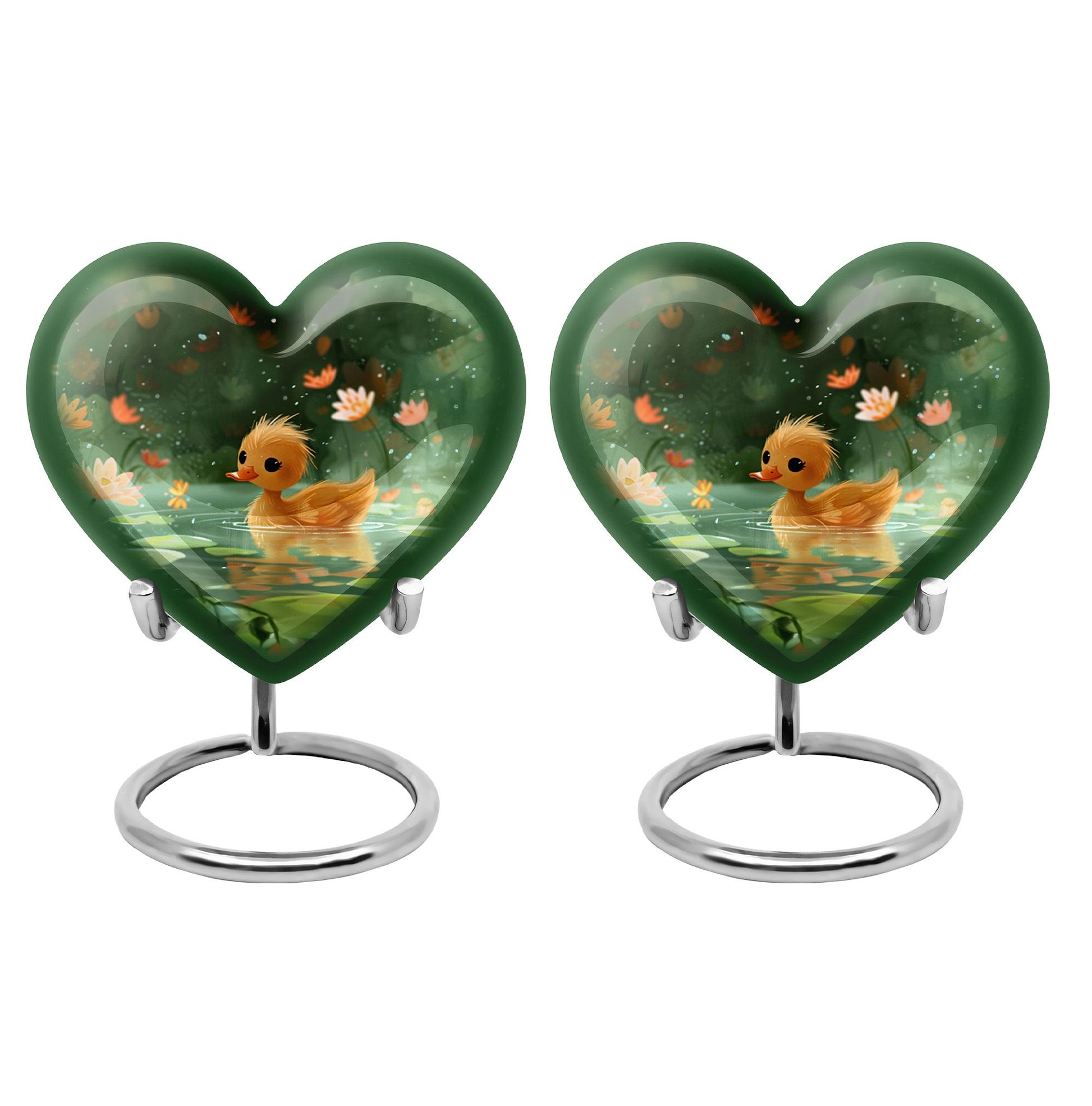 Animated Duckling's Urn For Adults - Duck Funeral Cremation Urn For Ashes
