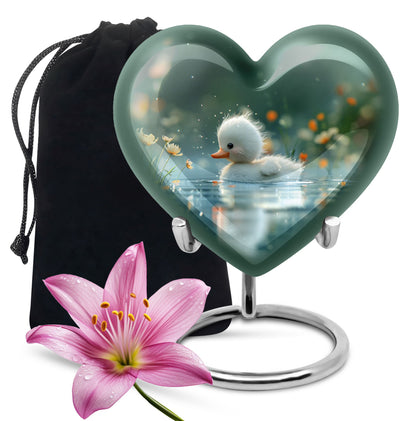 Personalized Bird Memorial Urn for Women - 10-inch, 200 cu in - Yatskia