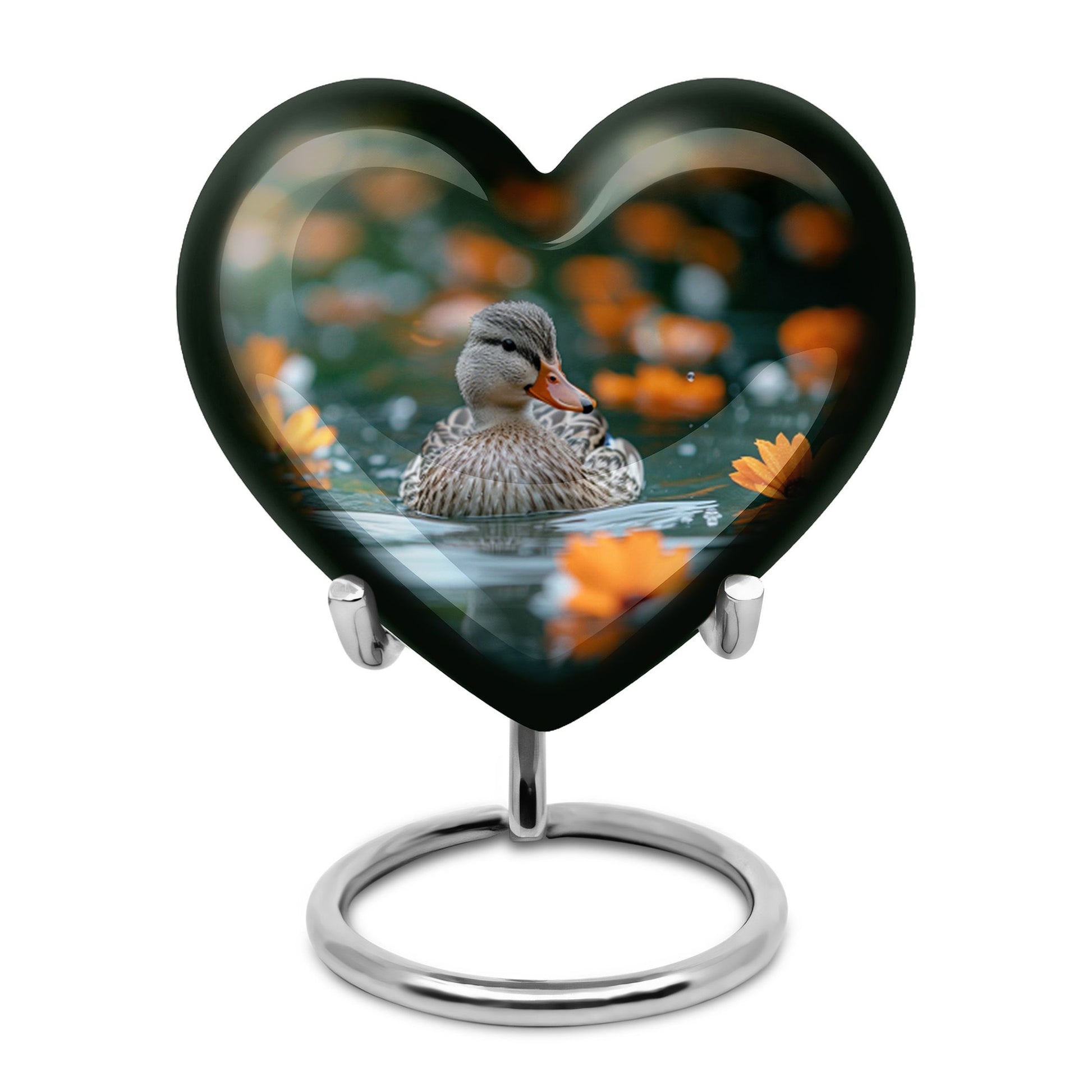 Duck Urn Memorial For Women - Funeral Cremation Urn For Ashes