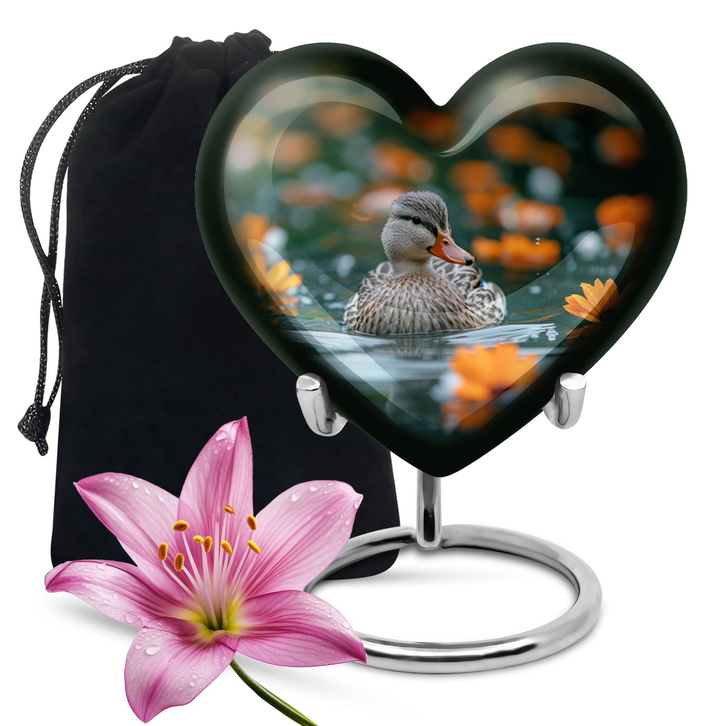 Personalized Bird Cremation Urn for Women - 10-inch, 200 cu in - Yatskia