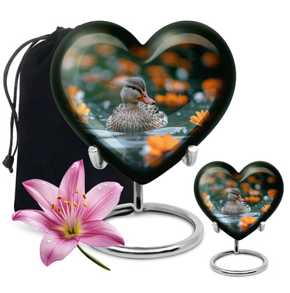 Personalized Bird Cremation Urn for Women - 10-inch, 200 cu in - Yatskia